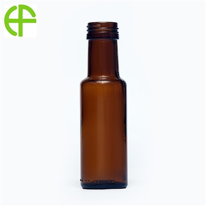 100ml ブラウン亜麻仁油ガラス瓶