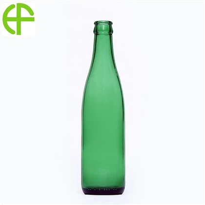 355ml エメラルドグリーン バイタリティビール ガラスボトル